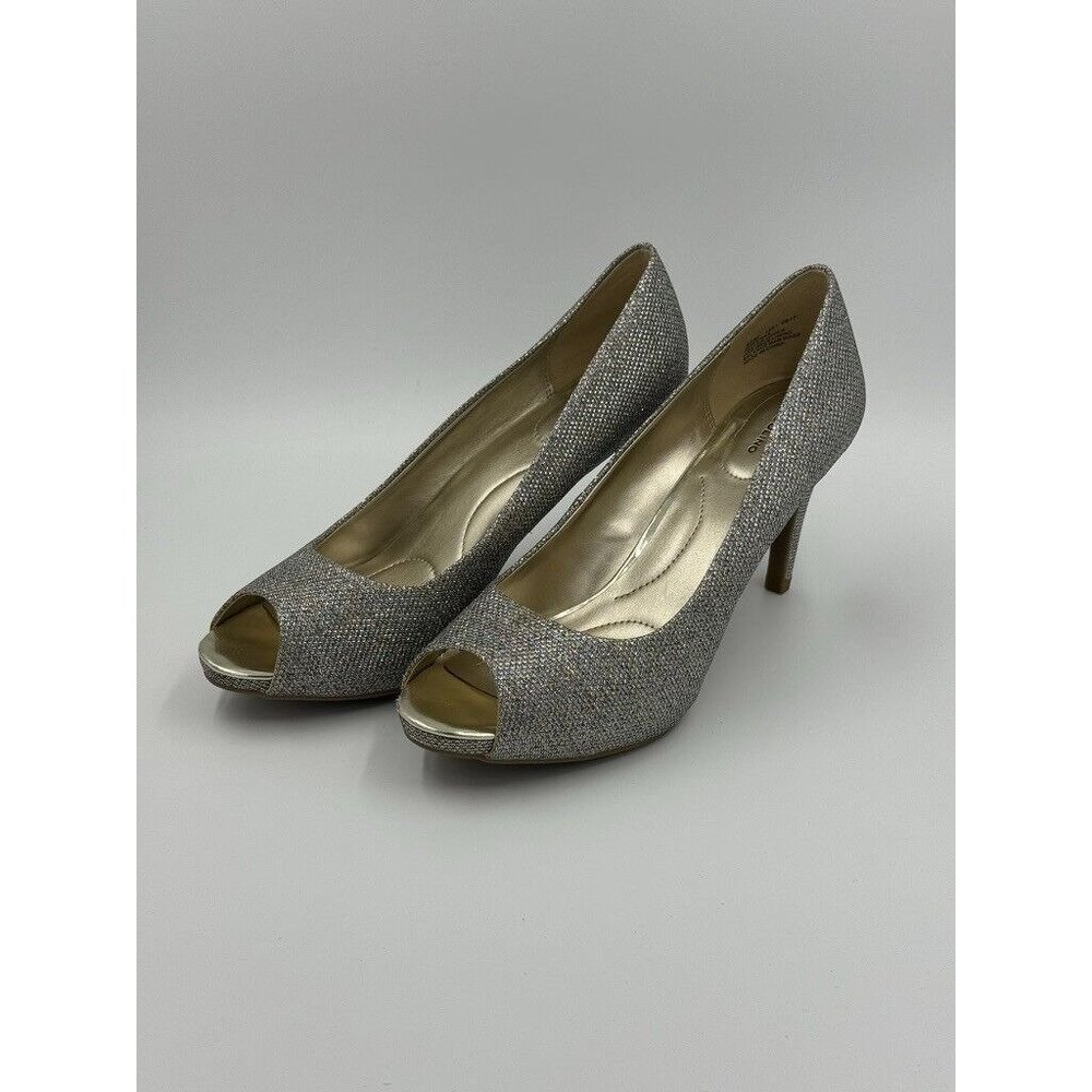 Bandolina Rainaa Gold Glamour Womens Heels Size 9.5